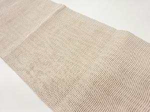 絽綴れよろけ横縞模様織出し名古屋帯